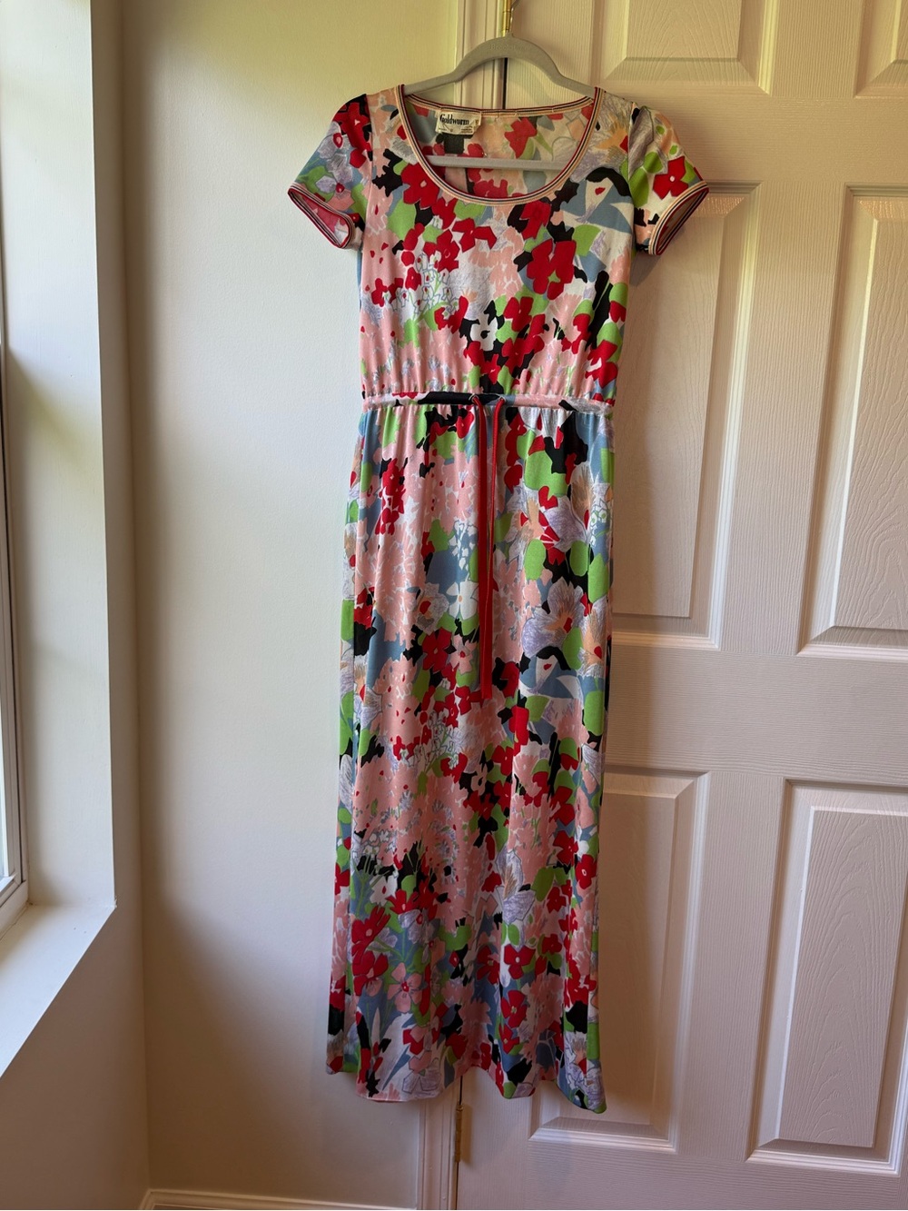Vintage Goldworm Women’s Size 8 Multi Color Floral 1960s Maxi Dress